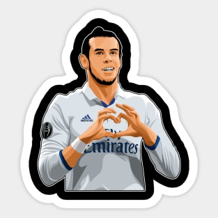 Gareth Bale Love Sign Celebration Sticker